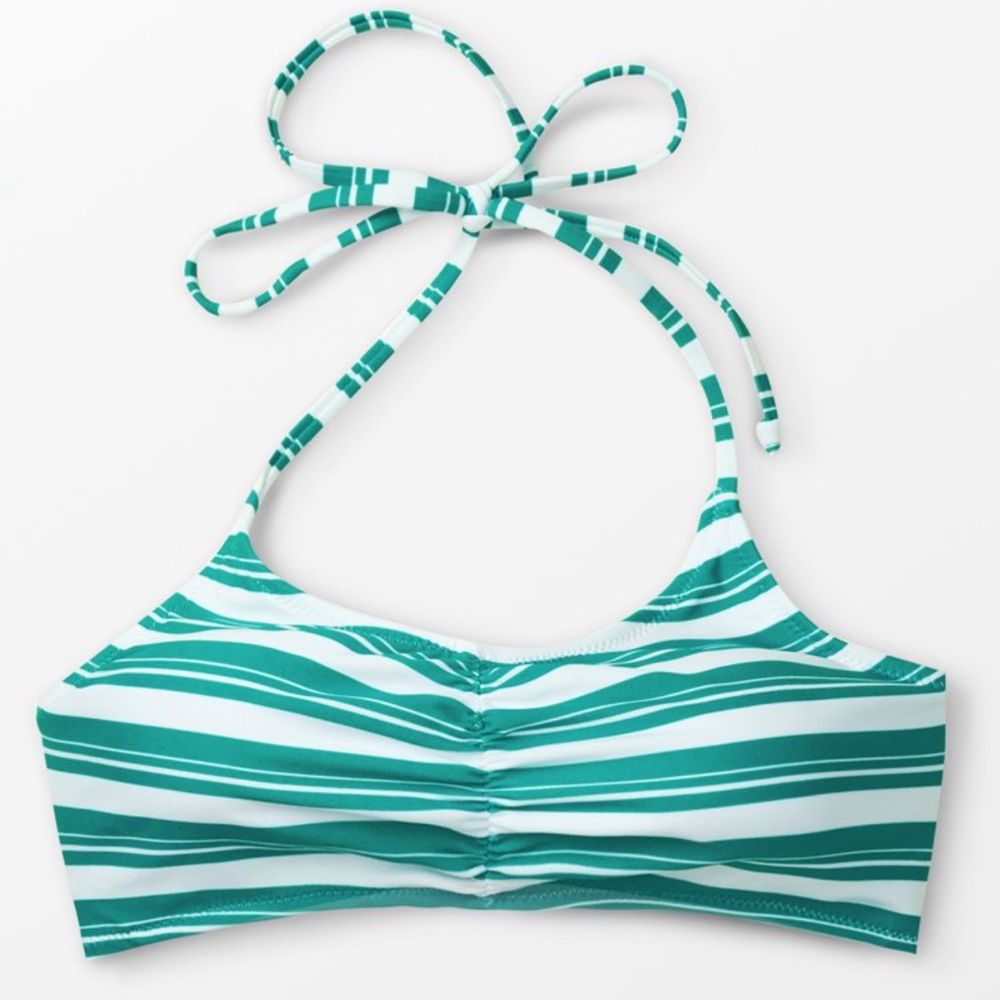 Stripped Swim Top
